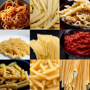 Different pasta types